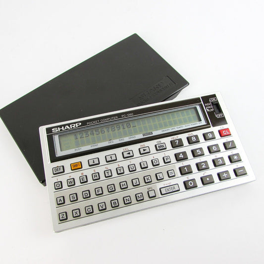 Sharp PC-1260 Pocket Computer Retro Tech 1980s Made in Japan
