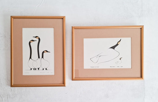 Benjamin Chee Chee Prints Birds Pair Bundle Ojibway Geese Illustrations Gallery
