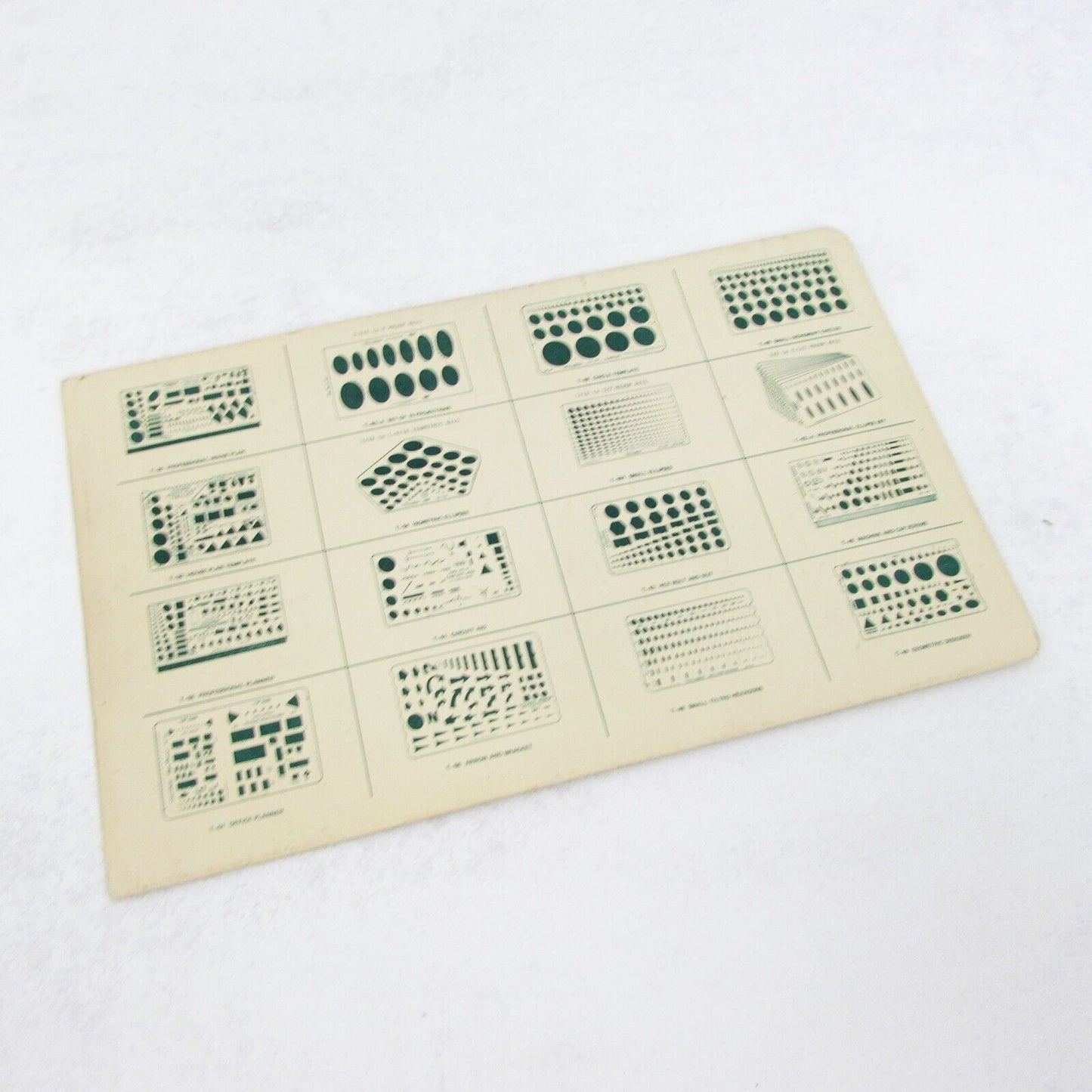 Vintage Timely No 92 Ellipse Templates 15 to 60 degrees + Extras Drafting